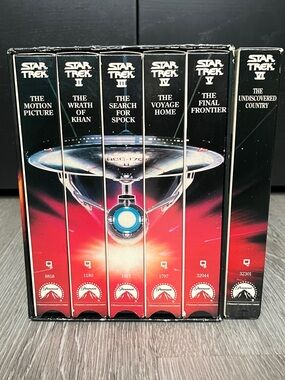 Vintage Star Trek VHS Movie Collection Box Set